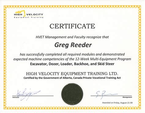 printable heavy equipment operator certification cards  printable