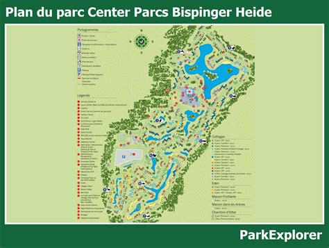 le plan de center parcs bispinger heide parkexplorer