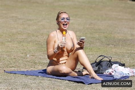 aisleyne horgan wallace strips off during the august