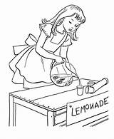 Coloring Lemonade Stand Pages Popular sketch template
