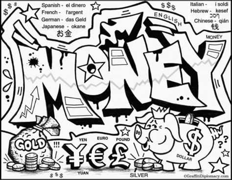 swag graffiti coloring pages  getdrawings