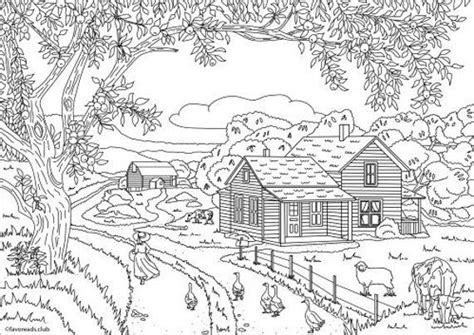 beautiful houses bundle  printable adult coloring pages