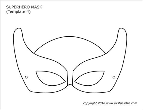 superhero mask templates  printable templates coloring pages