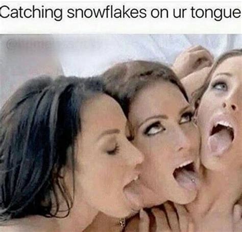 catching snowflakes on ur tongue meme 505062 answered