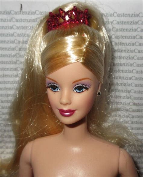 M137 Nude Barbie Doll Mattel Happy Holidays 2002 Blonde Fashion Doll