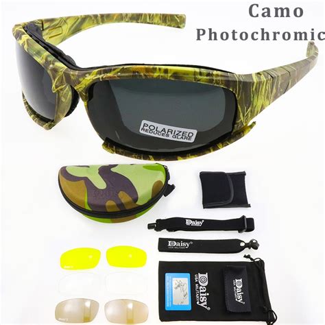 daisy x7 polarized photochromic tactical glasses military goggles army