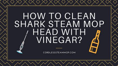 clean shark steam mop head  vinegar