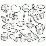 Coloring Pages Sweets Candy Sweet Printable Colouring Book Sheets Choose Board sketch template