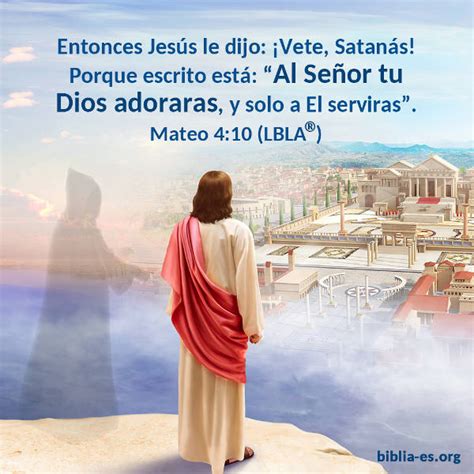 Versículos De La Biblia Mateo 4 10 Jesús Evangelio