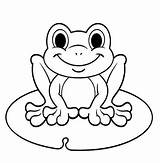 Coloring Frog Cute Pages Ages Top sketch template