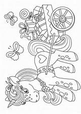 Eenhoorn Unicorn Kleurplaten Superkleurplaten sketch template
