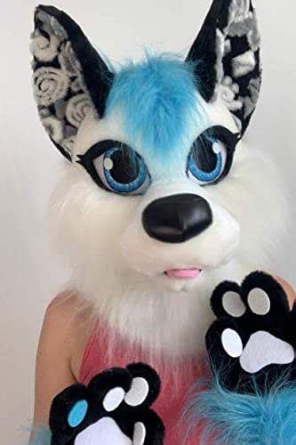 wolf fursuit head i wolf furry costume for