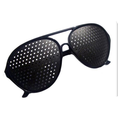 2018 Hot Sale Cheap Black Unisex Vision Care Pin Hole Eyeglasses