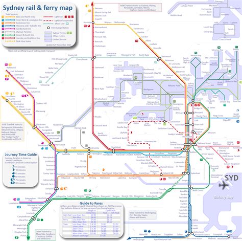 sydney train map