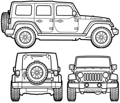 jeep wrangler unlimited  voor kamer boet jeep coloring book