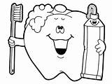 Coloring Teeth Dental Pages Brush Health Tools Science Tooth Printable Oral Kids Print Month Preschool Drawing Care Lab Equipment Colouring sketch template