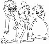 Alvin Chipmunks Coloring Pages Printable Kids Colouring Disney Sheets Silhouette Cartoon Print Ausmalbilder Color Coloringkidz Malvorlagen Getdrawings Drawing Prinzessin Party sketch template