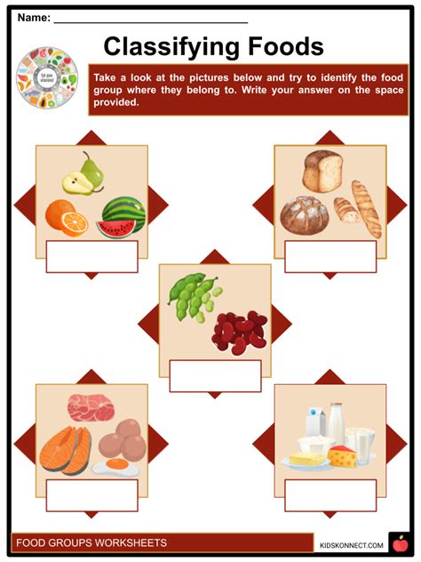 food groups worksheets groups examples functions quantity
