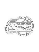 Logo Angeles Los Clippers Coloring Chargers Pages Nba Printable sketch template