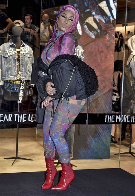 Braless Nicki Minaj Wows In Skintight Bodystocking For New Fashion
