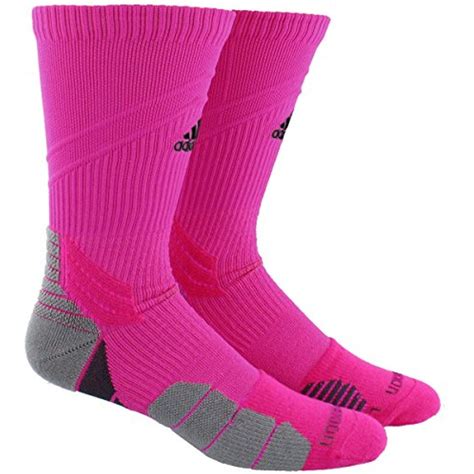 pairs  pink socks  grey  black stripes      word adidas written