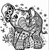 Coloring Mandala Elephant Pages Animal Printable Baby Choose Board Sheets Tattoos sketch template