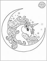 Unicorn Print sketch template