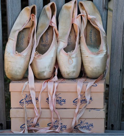 vintage ballet pointe shoes  boxed pairs
