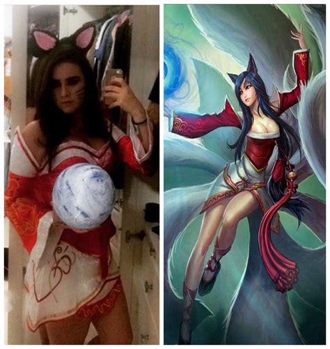 New Arrive Hot Game Lol The Nine Tailed Fox Ahri Cosplay