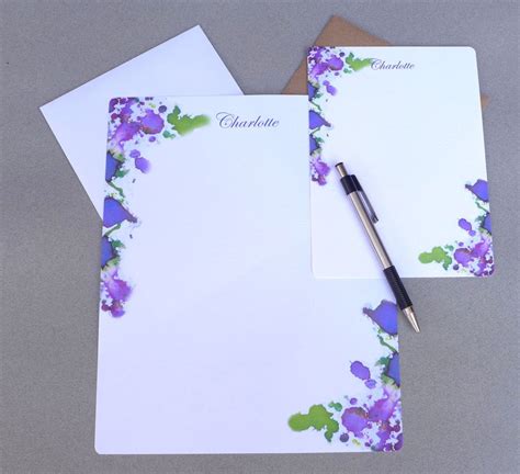 personalized letter writing stationery writing paper flat