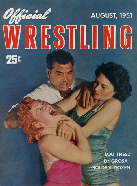 old wrestling magazines catfight ads