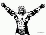 Triple Wwe Colorear Lucha Luchador Undertaker Kane Shawn Michaels Coloringhome Servez Buzz2000 sketch template