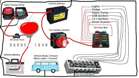 rv battery wiring schematics