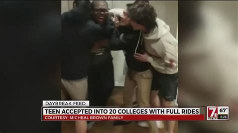 Teen Accepted Into 20 Colleges With Full Rides Youtube