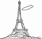 Eiffel Colorir sketch template