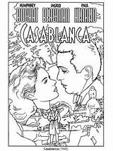Coloring Pages Poster Color Dover Movie Classic Book Casablanca Publications Sheets Adults Posters Printable Colouring Adult Kids Own Therapy Cards sketch template