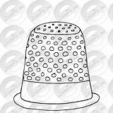 Thimble Register Lessonpix sketch template