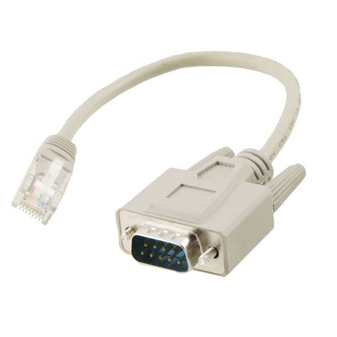 rs db male connector  rj ethernet adapter cable gray oem  category convertors
