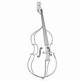 Violoncelo Musicais Instrumentos Contrabaixo Cello sketch template