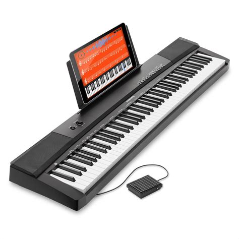hamzer  key electronic keyboard portable digital  piano  touch sensitive keys