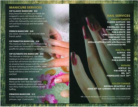 images  spa service menus  pinterest pedicures manicures