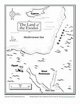 Exodus Map Kids Bible Land Coloring Activities Children Key Sundayschoolzone Story Places School Sunday Sea Activity Visit Pdf 6th Grade sketch template