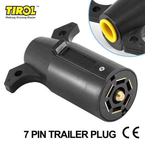 tirol td  pin trailer plug plastic   blade  connector plug rv parts male  tow