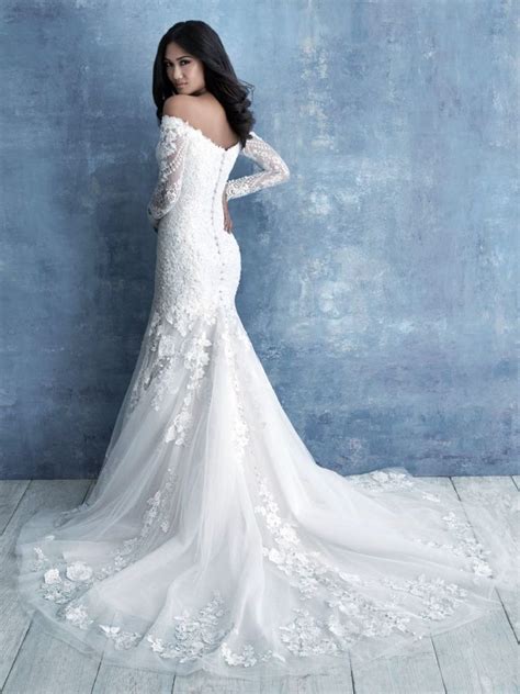 shoulder long sleeve lace fit  flare wedding dress kleinfeld bridal
