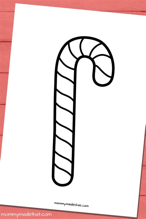 ideas  coloring printable candy cane template