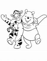 Friends Coloring Pages Pooh Winnie Colouring sketch template
