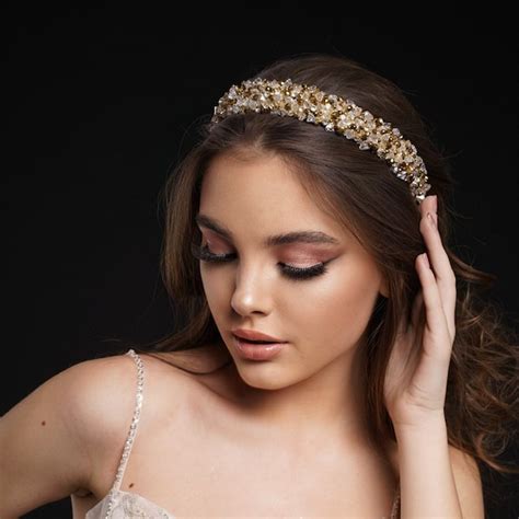 Gold Bridal Headband Etsy