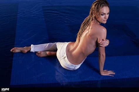 candice swanepoel goes topless for hype energy campaign