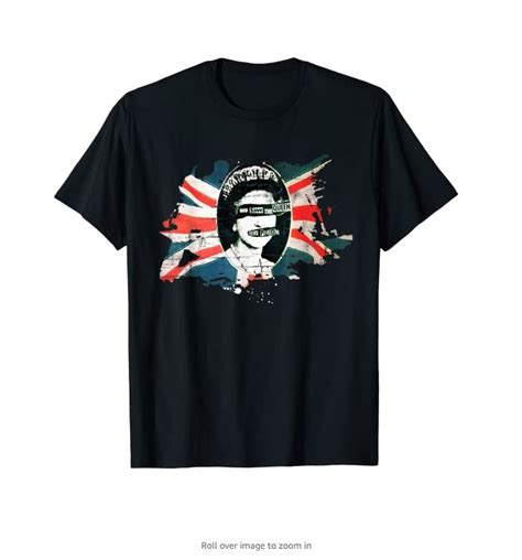 Mens Sex Pistols Official Flag God Save The Queen T Shirt Rock Band