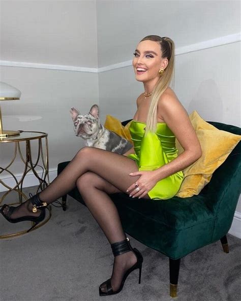 Little Mix Star Perrie Edwards Looks Incredible In Little Green Dress